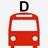  D  